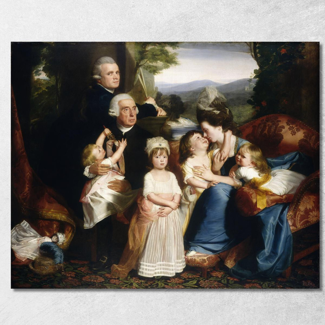 La Famiglia Copley John Singleton Copley jsg64 quadro stampato su tela La Famiglia Copley John Singleton Copley jsg64 quadro stampato su tela