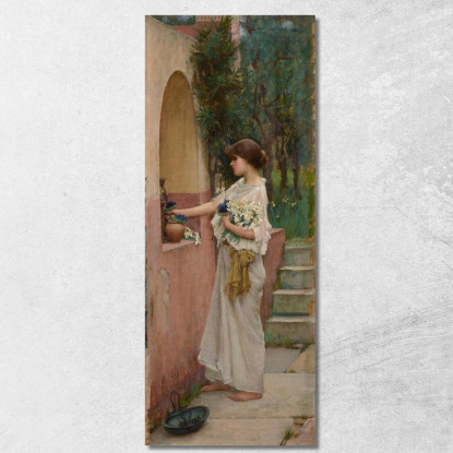 Un'Offerta Romana John William Waterhouse jww3 quadro stampato su tela