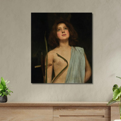 Un Giovane Santo John William Waterhouse jww5 quadro stampato su tela