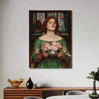 Cogli La Rosa Quando È Il Momento John William Waterhouse jww13 quadro stampato su tela