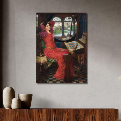 Sono Mezza Stanca Delle Ombre Disse La Signora Di Shalott John William Waterhouse jww17 quadro stampato su tela