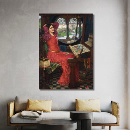 Sono Mezza Stanca Delle Ombre Disse La Signora Di Shalott John William Waterhouse jww17 quadro stampato su tela
