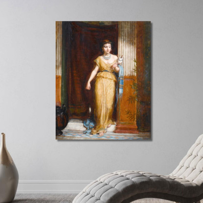 La Filatrice John William Waterhouse jww20 quadro stampato su tela