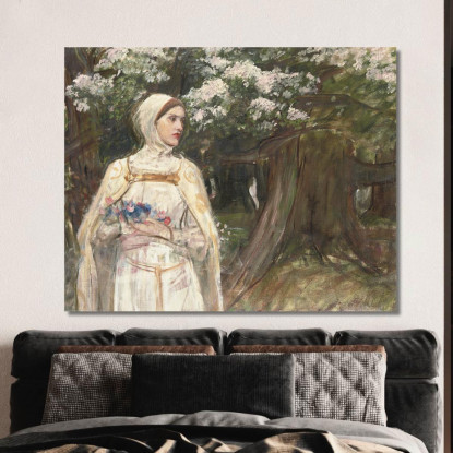 Matilda John William Waterhouse jww23 quadro stampato su tela
