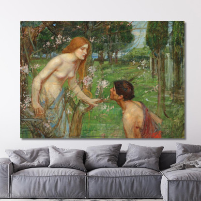 Studio Per 'Fillide E Demofonte' John William Waterhouse jww31 quadro stampato su tela