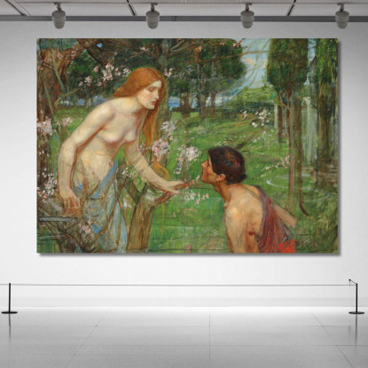 Studio Per 'Fillide E Demofonte' John William Waterhouse jww31 quadro stampato su tela