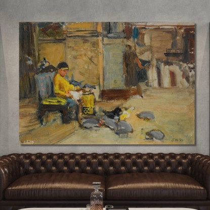 I Favoriti Dell'Imperatore Onorio John William Waterhouse jww33 quadro stampato su tela