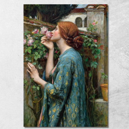 L'Anima Della Rosa John William Waterhouse jww38 quadro stampato su tela