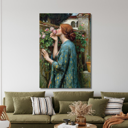 L'Anima Della Rosa John William Waterhouse jww38 quadro stampato su tela