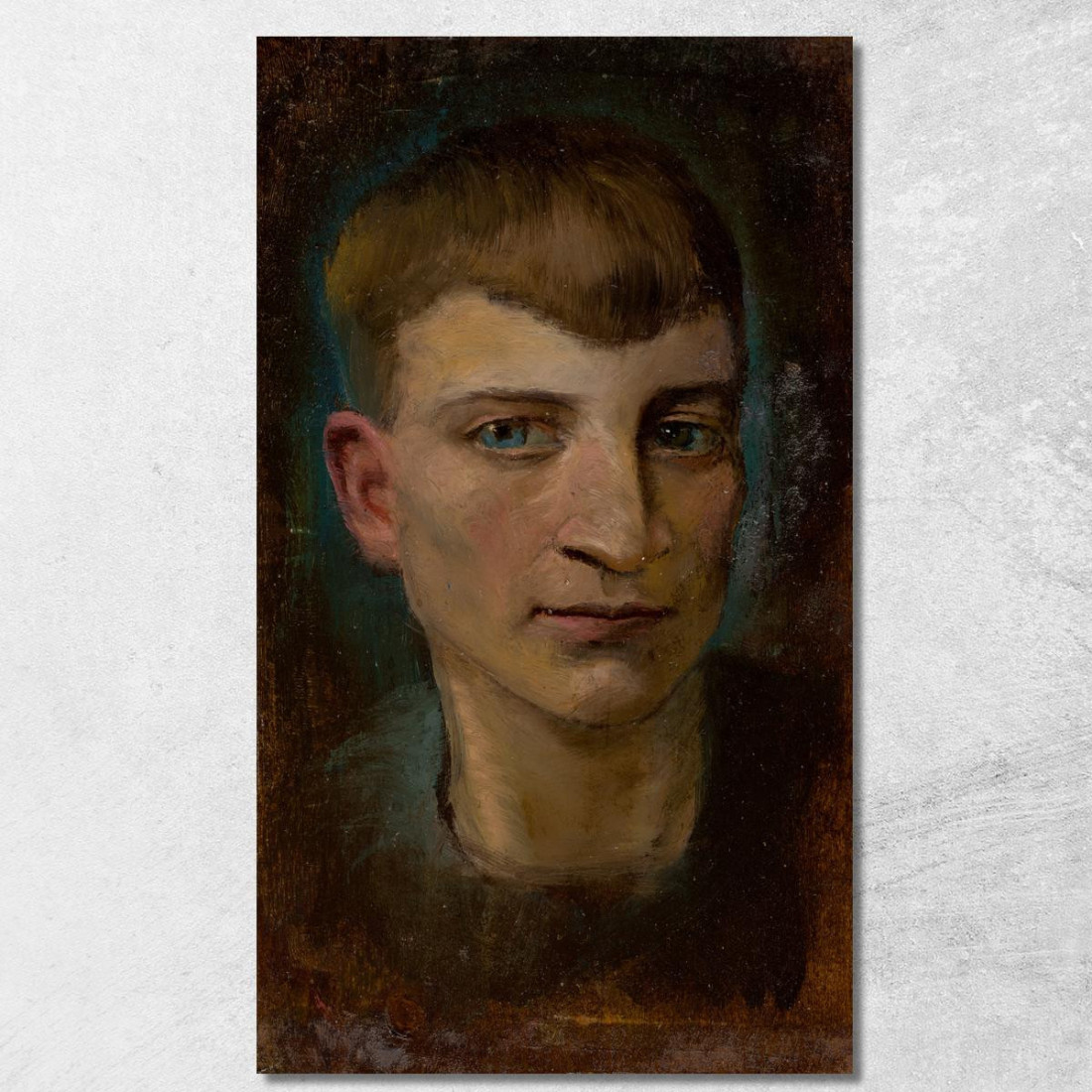 Testa Di Ragazzo Emaciato Ladislav Mednyánszky lmd29 quadro stampato su tela Testa Di Ragazzo Emaciato Ladislav Mednyánszky lmd29 quadro stampato su tela