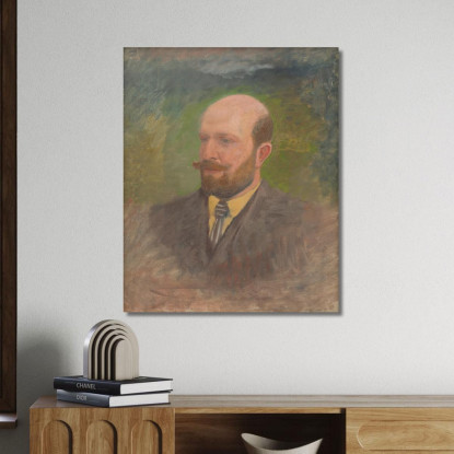 Ritratto Di Un Uomo Con Cravatta Ladislav Mednyánszky lmd54 quadro stampato su tela
