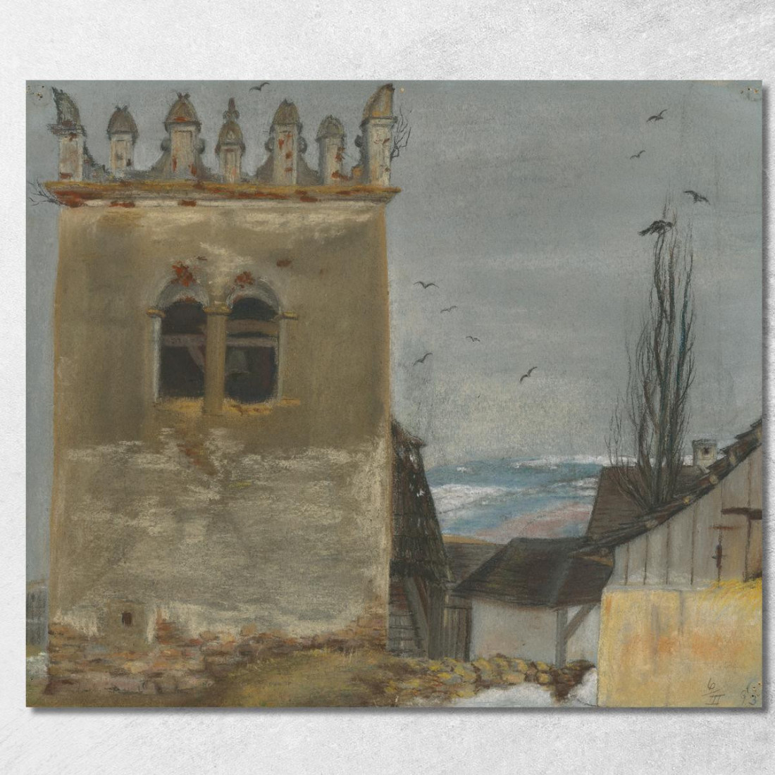 Il Campanile Di Strážky Ladislav Mednyánszky lmd62 quadro stampato su tela Il Campanile Di Strážky Ladislav Mednyánszky lmd62 quadro stampato su tela