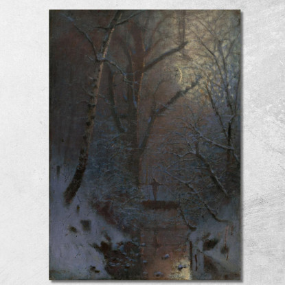 Inverno. Notte D'Inverno Ladislav Mednyánszky lmd66 quadro stampato su tela