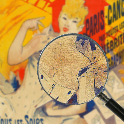 Moulin Rouge Parigi-Cancan Jules Chéret jch77 quadro stampato su tela