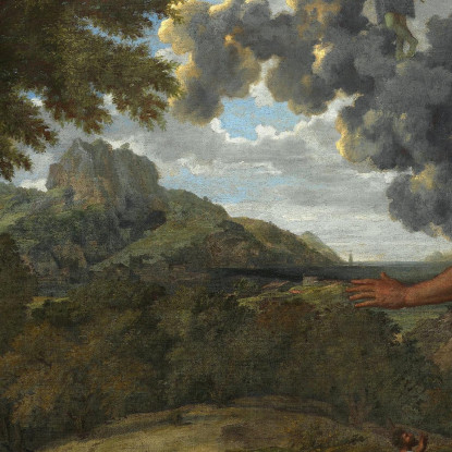 Orione Cieco Alla Ricerca Del Sole Nascente Nicolas Poussin nps8 quadro stampato su tela