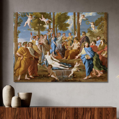 Il Parnaso Nicolas Poussin nps9 quadro stampato su tela