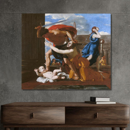 Il Massacro Degli Innocenti 2 Nicolas Poussin nps15 quadro stampato su tela