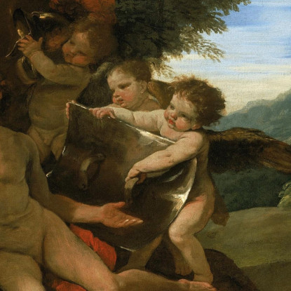 Marte E Venere Nicolas Poussin nps18 quadro stampato su tela