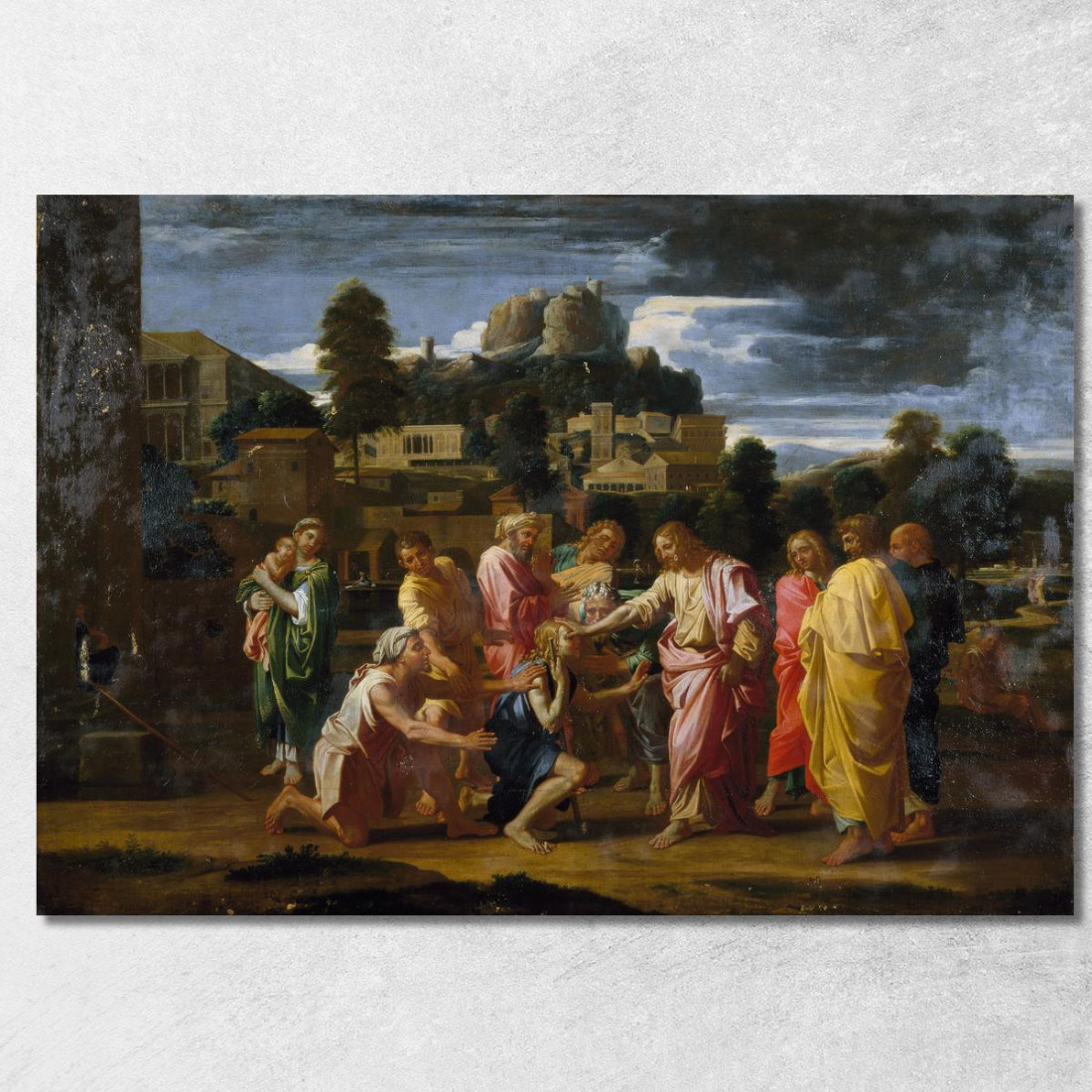 I Ciechi Di Gerico Nicolas Poussin nps32 quadro stampato su tela I Ciechi Di Gerico Nicolas Poussin nps32 quadro stampato su tela