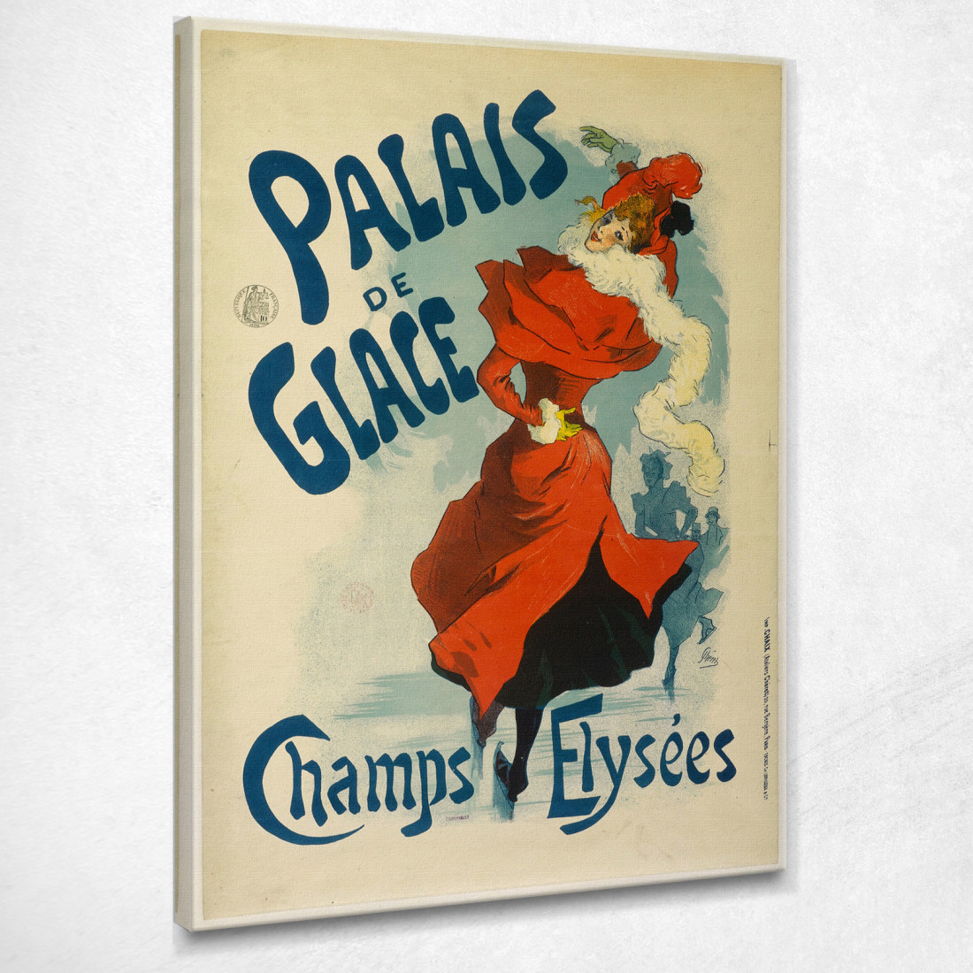 Palazzo Del Ghiaccio Champs Elysées Jules Chéret jch85 quadro stampato su tela Palazzo Del Ghiaccio Champs Elysées Jules Chéret jch85 quadro stampato su tela
