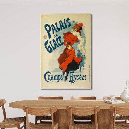 Palazzo Del Ghiaccio Champs Elysées Jules Chéret jch85 quadro stampato su tela