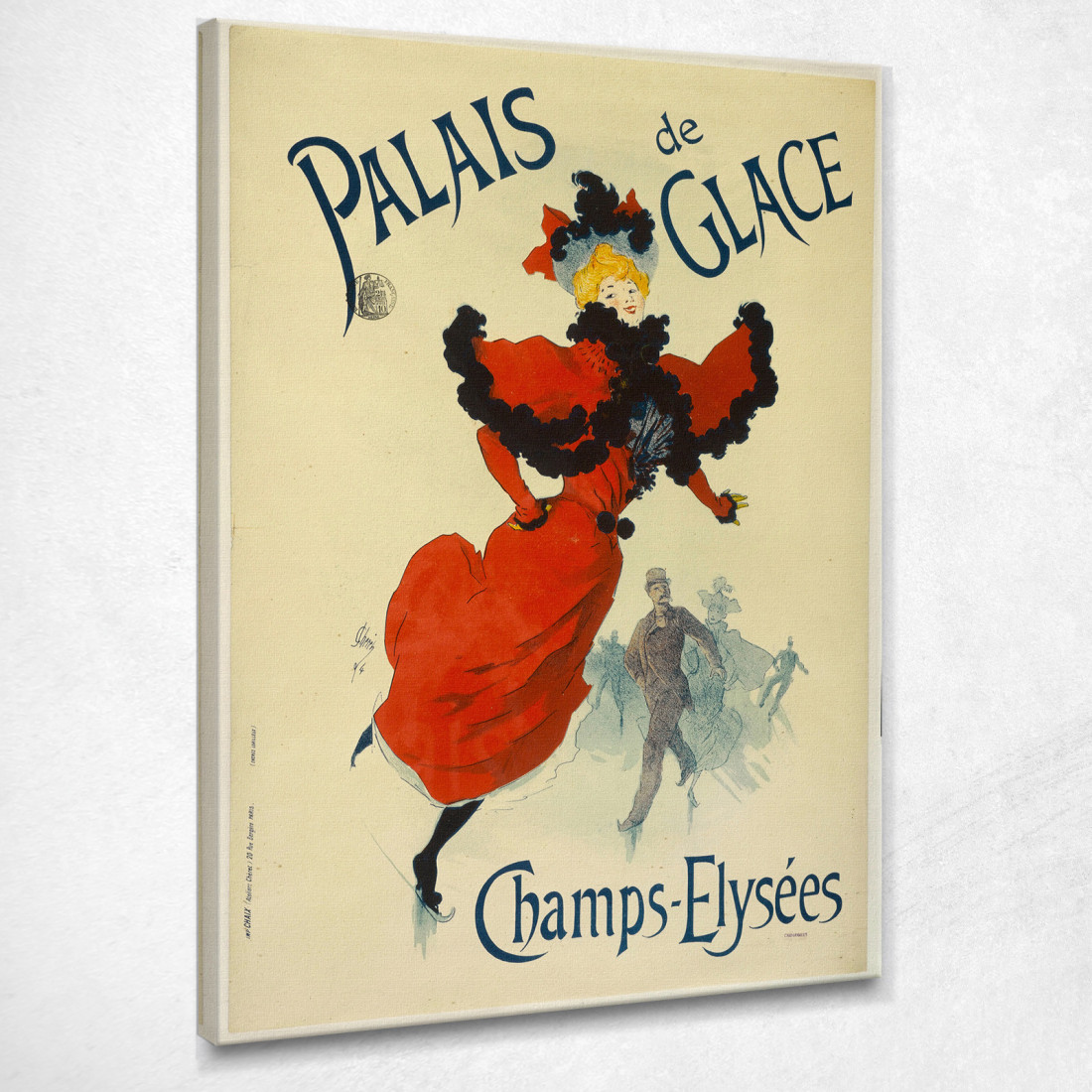 Palazzo Del Ghiaccio Champs-Élysées Jules Chéret jch86 quadro stampato su tela Palazzo Del Ghiaccio Champs-Élysées Jules Chéret jch86 quadro stampato su tela