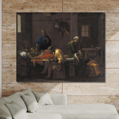 Il Testamento Di Eudamida Nicolas Poussin nps45 quadro stampato su tela