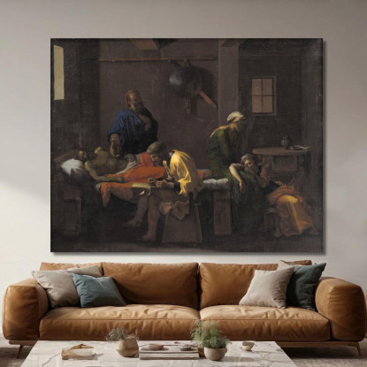 Il Testamento Di Eudamida Nicolas Poussin nps45 quadro stampato su tela