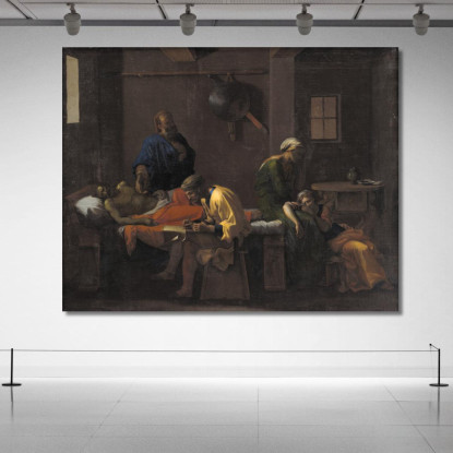 Il Testamento Di Eudamida Nicolas Poussin nps45 quadro stampato su tela