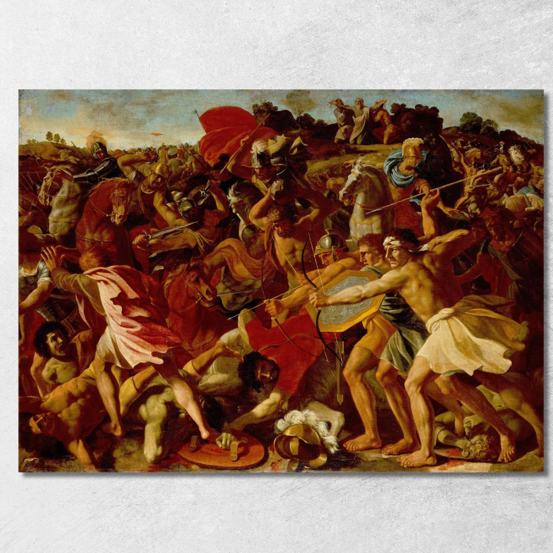 La Vittoria Di Giosuè Sugli Amalechiti Nicolas Poussin nps47 quadro stampato su tela La Vittoria Di Giosuè Sugli Amalechiti Nicolas Poussin nps47 quadro stampato su tela