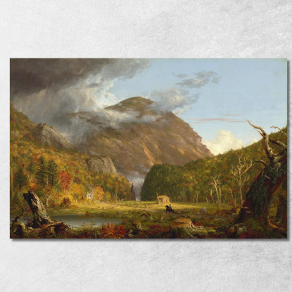 Una Veduta Del Passo Di Montagna Chiamato La Gola Delle White Mountains: Crawford Notch Thomas Cole tcl2 quadro stampato su tel