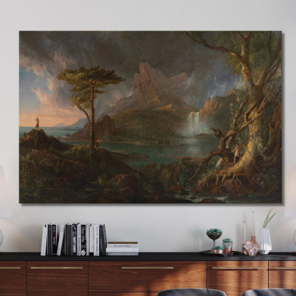 Una Scena Selvaggia Thomas Cole tcl4 quadro stampato su tela