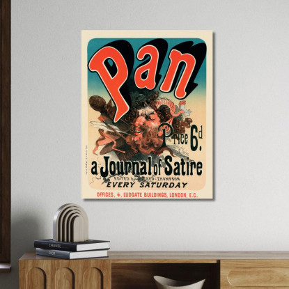Padella Jules Chéret jch87 quadro stampato su tela