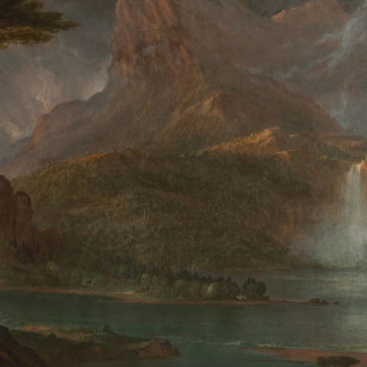Una Scena Selvaggia Thomas Cole tcl4 quadro stampato su tela
