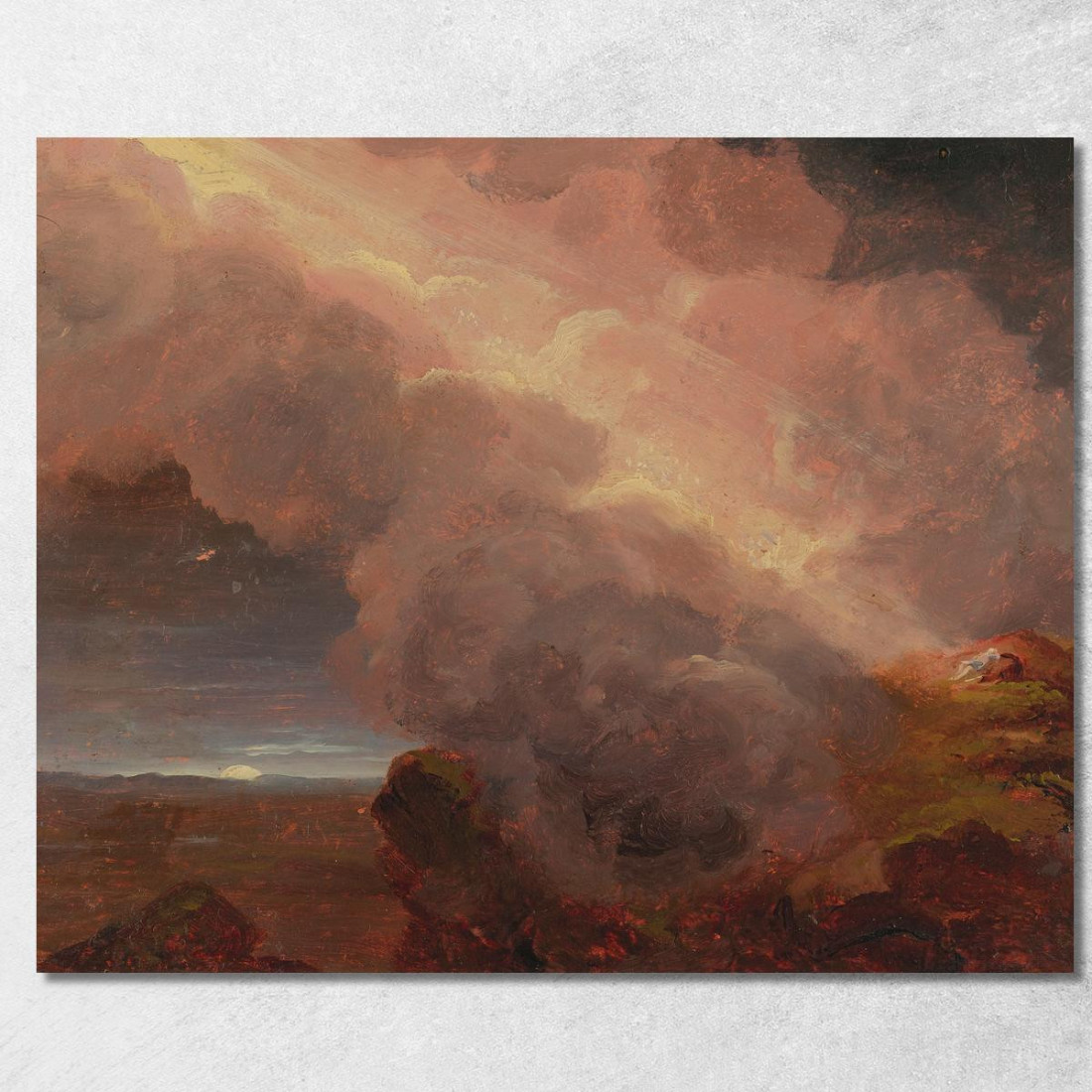 Nuvole Sulla Cima Della Montagna Thomas Cole tcl8 quadro stampato su tela Nuvole Sulla Cima Della Montagna Thomas Cole tcl8 quadro stampato su tela
