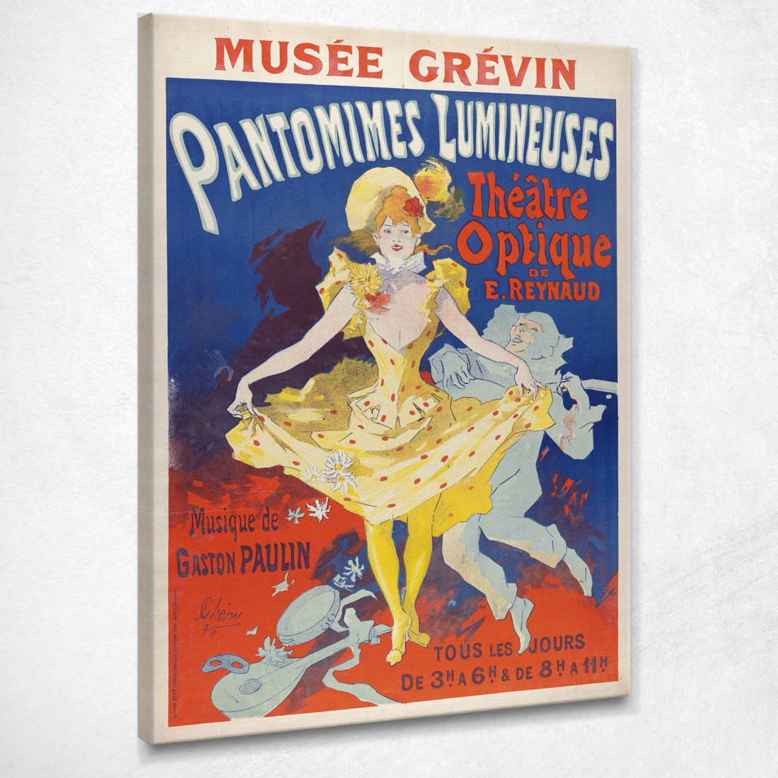 Pantomime Luminose Jules Chéret jch88 quadro stampato su tela Pantomime Luminose Jules Chéret jch88 quadro stampato su tela