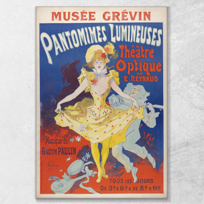 Pantomime Luminose Jules Chéret jch88 quadro stampato su tela