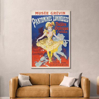 Pantomime Luminose Jules Chéret jch88 quadro stampato su tela