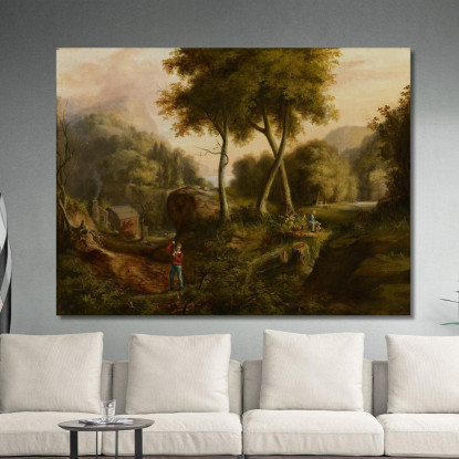 Paesaggio 2 Thomas Cole tcl19 quadro stampato su tela