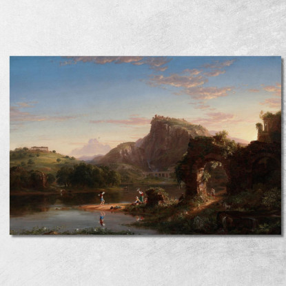 L'Allegro 2 Thomas Cole tcl23 quadro stampato su tela