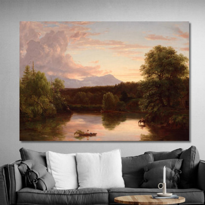 North Mountain E Catskill Creek Thomas Cole tcl25 quadro stampato su tela