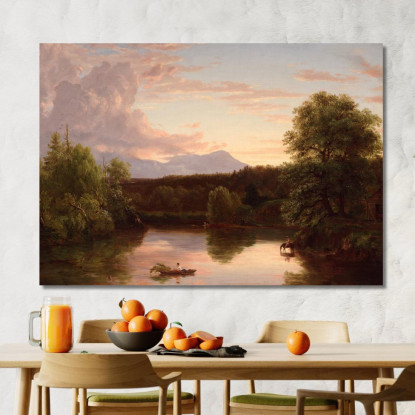 North Mountain E Catskill Creek Thomas Cole tcl25 quadro stampato su tela