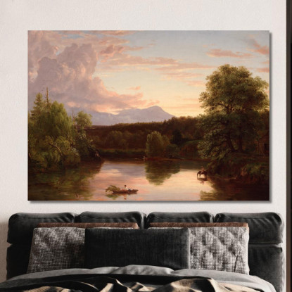 North Mountain E Catskill Creek Thomas Cole tcl25 quadro stampato su tela