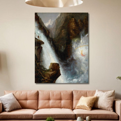 Scena Dal "Manfred" Di Byron Thomas Cole tcl27 quadro stampato su tela