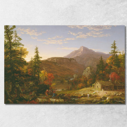 Il Ritorno Del Cacciatore Thomas Cole tcl38 quadro stampato su tela