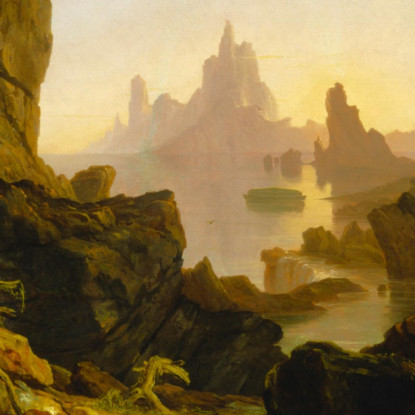 Il Ritiro Delle Acque Del Diluvio Thomas Cole tcl45 quadro stampato su tela