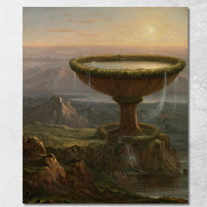 Il Calice Del Titano Thomas Cole tcl46 quadro stampato su tela