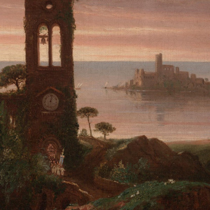 L'Inno Del Vespro Thomas Cole tcl47 quadro stampato su tela