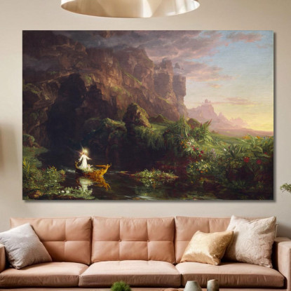 Il Viaggio Della Vita: Infanzia Thomas Cole tcl48 quadro stampato su tela