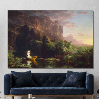 Il Viaggio Della Vita: Infanzia Thomas Cole tcl48 quadro stampato su tela